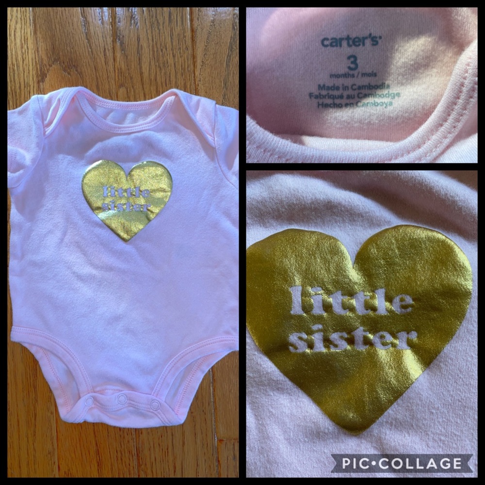 Carter’s Little Sister bodysuit